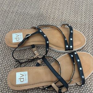 DV by Dolce Vita Black and Tan Sandals